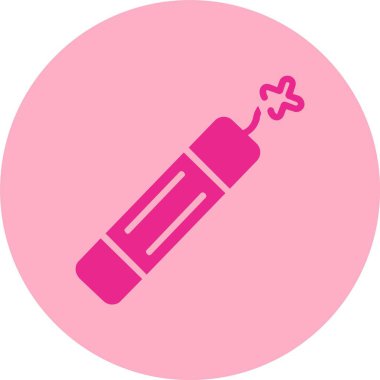 Dinamit Kabartma Çemberi Gradyan Simgesi