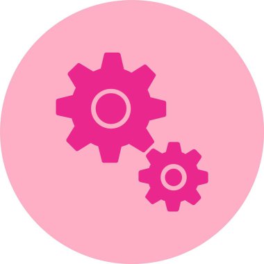 Vites Kabartma Çemberi Gradyan Simgesi