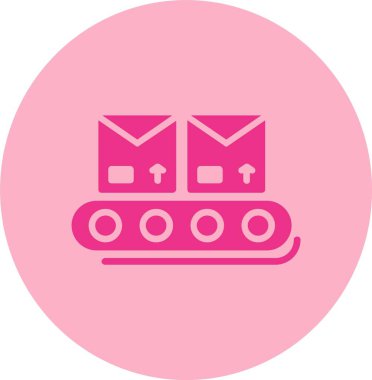 Taşıyıcı Şerit Vektör Çizgisi Kabartma Çemberi Gradyan Simgesi