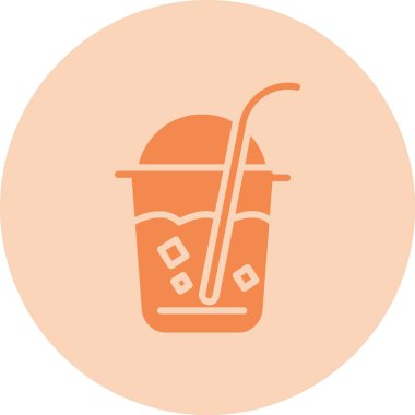 Meyve Suyu Kabartma Çemberi Gradyan Simgesi