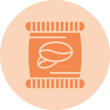 Fasulye Kabartma Çemberi Gradyan Simgesi