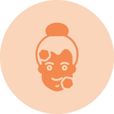 Yüz Tedavi Kabartma Çemberi Grafik Simgesi