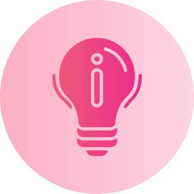 Fikir Vektörü Kabartma Çemberi Gradyan Simgesi