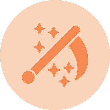 Tırpan Kabartma Çemberi Gradyan Simgesi