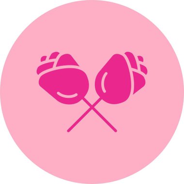 Çiçek Kabartma Çemberi Gradyan Simgesi