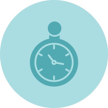 Saat Kabartma Çemberi Gradyan Simgesi