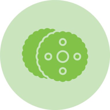 Bisküvi Kabartma Çemberi Gradyan Simgesi