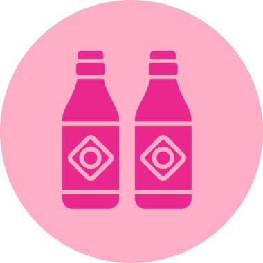 Şişe Kabartma Çemberi Gradyan Simgesi