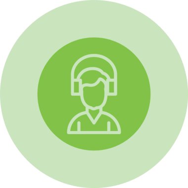 Müşteri Hizmetleri Kabartma Çemberi Grafik Simgesi