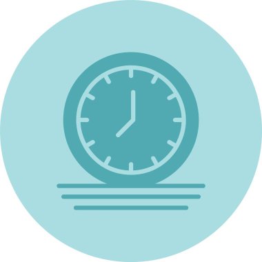 Saat Kabartma Çemberi Gradyan Simgesi