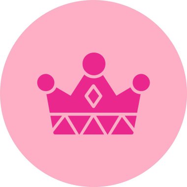 Crown Glyph Çember Gradyan Simgesi