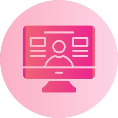 Eğitim Vektörü Kabartma Çemberi Gradyan Simgesi