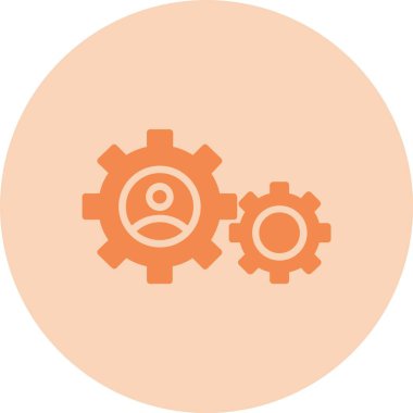 Analitik Kabartma Çember Gradyan Simgesi