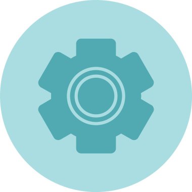 Vites Kabartma Çemberi Gradyan Simgesi