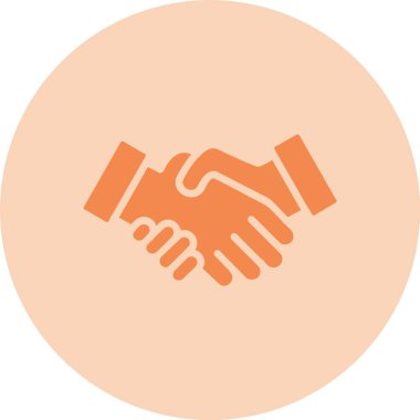 Anlaşma Kabartma Çemberi Gradyan Simgesi