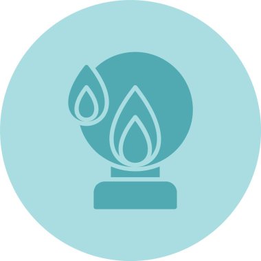 Ateş Çemberi Çemberi Gradyan Simgesi