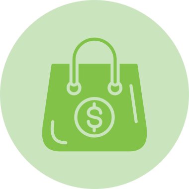 Çanta Kabartma Çemberi Gradyan Simgesi