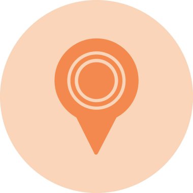 Yer Tutucu Kabartma Çemberi Gradyan Simgesi