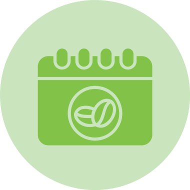 Takvim Kabartma Çemberi Gradyan Simgesi