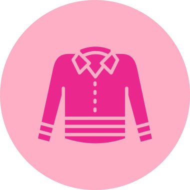 Gömlek Kabartma Çemberi Gradyan Simgesi