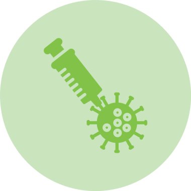 Aşı Kabartma Çemberi Gradyan Simgesi