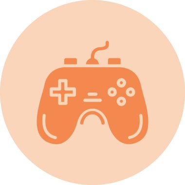 Gamepad Glyph Çember Gradyan Simgesi