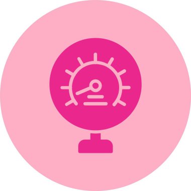 Metre Kabartma Çemberi Gradyan Simgesi