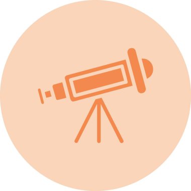 Astronomi Kabartma Çemberi Gradyan Simgesi