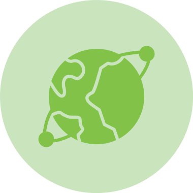 Gezegen Kabartma Çemberi Gradyan Simgesi