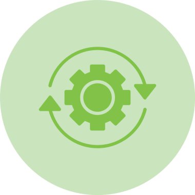 Çalışma Akımı Kabartma Çemberi Gradyan Simgesi