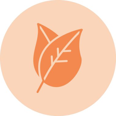 Yaprak Kabartma Çemberi Gradyan Simgesi