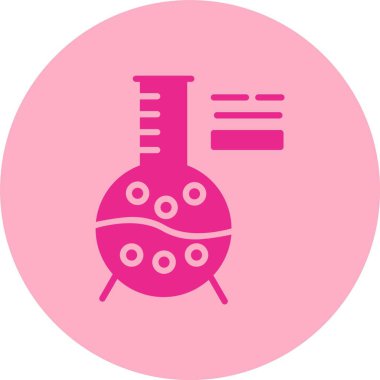 Ampul Kimyasal Kabartma Çemberi Gradyan Simgesi