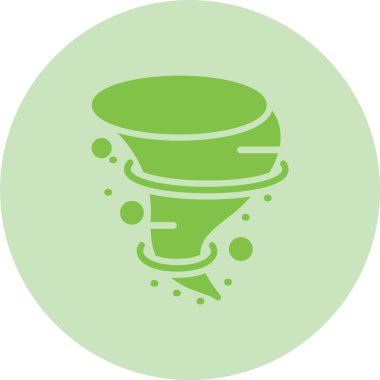 Kasırga Kabartma Çemberi Gradyan Simgesi