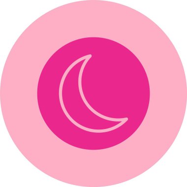 Gece Kipi Kabartma Çemberi Grafik Simgesi