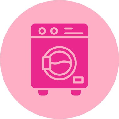 Çamaşır Kabartma Çemberi Gradyan Simgesi