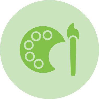 Palet Kabartma Çemberi Gradyan Simgesi