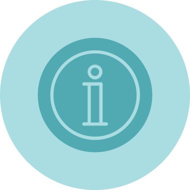 Bilgi Kabartma Çemberi Gradyan Simgesi