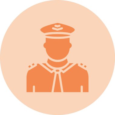 Pilot Kabartma Çemberi Gradyan Simgesi