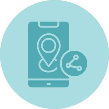 Kabartma Çemberi Gradyan Simgesini Paylaş