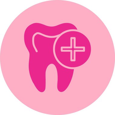 Diş Kabartması Çemberi Gradyan Simgesi