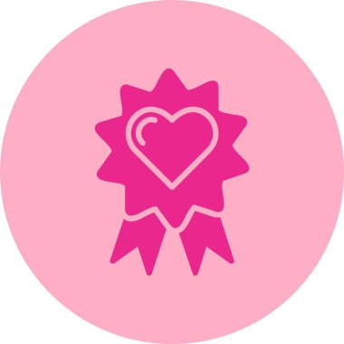 Ödül Kabartma Çemberi Gradyan Simgesi