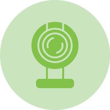 Yuvarlak Webcam Kabartma Çemberi Gradyan Simgesi
