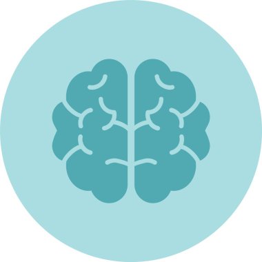 Beyin Kabartma Çemberi Gradyan Simgesi