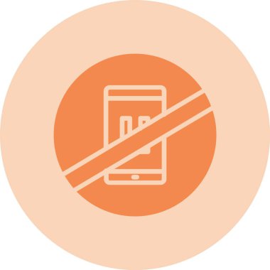 Telefon Kabartma Çemberi Gradyan Simgesi Yok