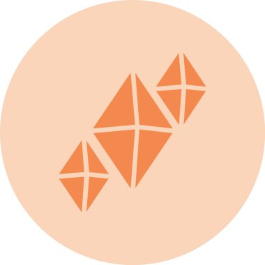 Gems Glyph Çember Gradyan Simgesi