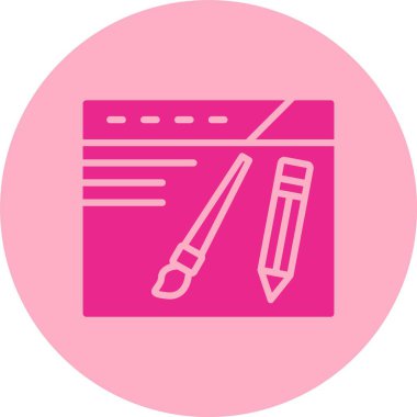 Kabartma Çemberi Gradyan Simgesi Tasarımı