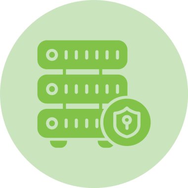 Veri Güvenliği Kabartma Çemberi Gradyan Simgesi