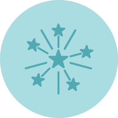 Havai fişekler Çember Gradyan Simgesi