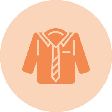 Gömlek Kabartma Çemberi Gradyan Simgesi