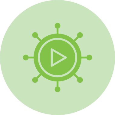 Viral Kabartma Çemberi Gradyan Simgesi